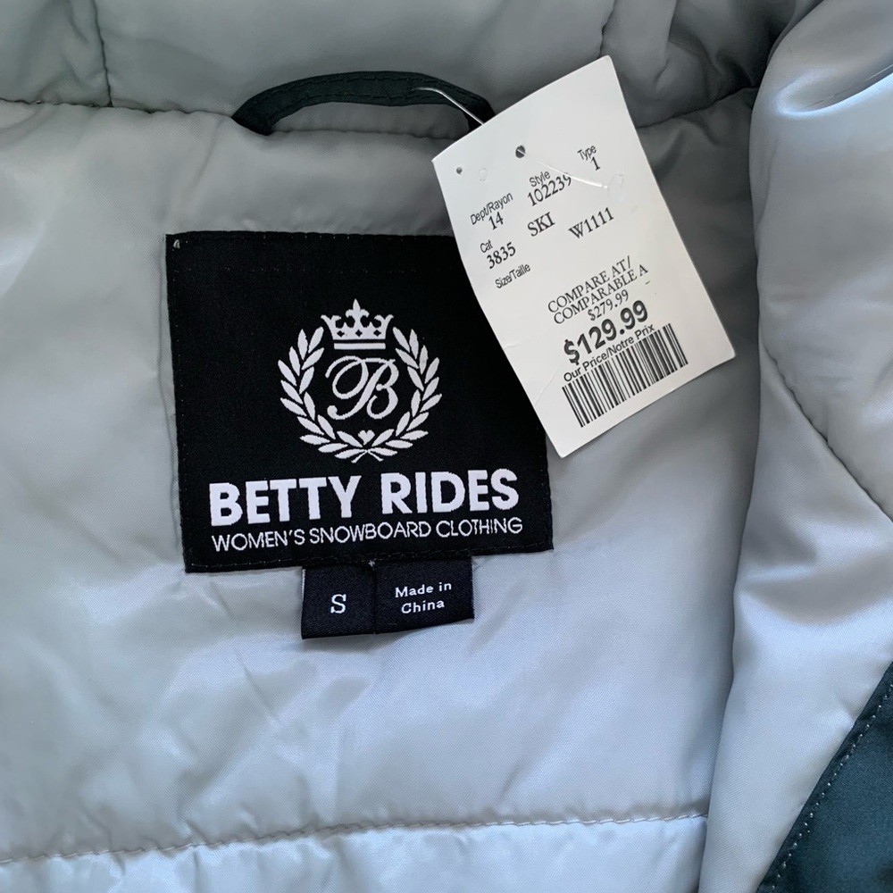 Betty Rides snow jacket, size S, dark green colour. - Picture 3 of 7